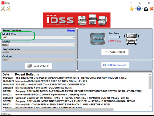 Isuzu idss new diagnostic - idss,