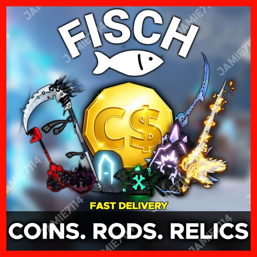 Fisch coins rods - 🐟, coins,